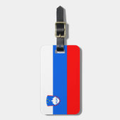 Slovenië vlag bagagelabel (Voorkant verticaal)