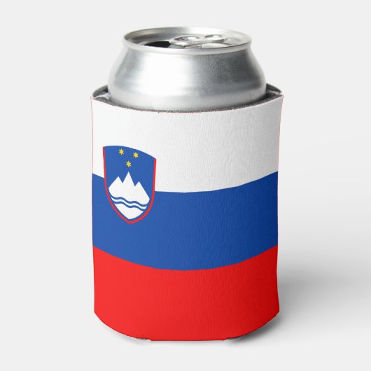 Slovenië Vlag Blikjeskoeler (Blikje Voorkant)