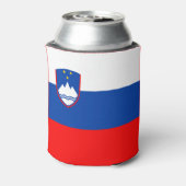 Slovenië Vlag Blikjeskoeler (Blikje Achterkant)