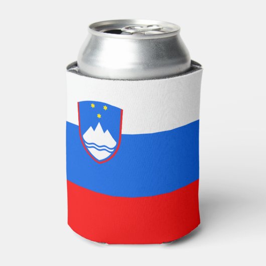 Slovenië Vlag Blikjeskoeler (Blikje Voorkant)