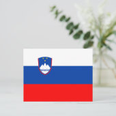 Slovenië Vlag Briefkaart (Staand voorkant)