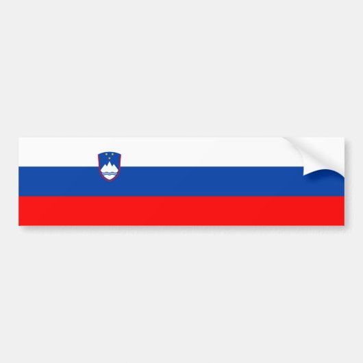 Slovenië Vlag Bumpersticker (Voorkant)