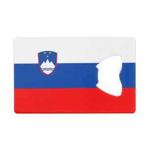 Slovenië Vlag Creditkaart Flessenopener