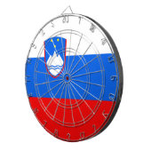 Slovenië Vlag Dartbord (Voorkant Rechts)