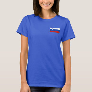 Slovenië vlag en kaart dk T-Shirt