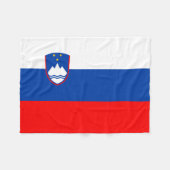 Slovenië Vlag Fleece Deken (Voorkant (Horizontaal))