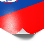 Slovenië Vlag Foto Afdruk (Hoek)
