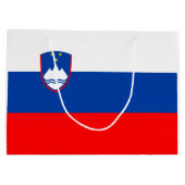 Slovenië Vlag Groot Cadeauzakje (Achterkant)