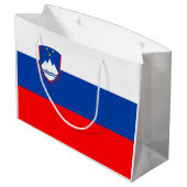 Slovenië Vlag Groot Cadeauzakje (Achterkant Gekanteld)