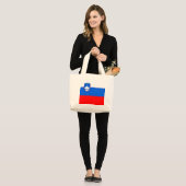 Slovenië Vlag Grote Tote Bag (Voorkant (model))