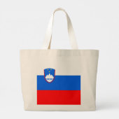 Slovenië Vlag Grote Tote Bag (Achterkant)