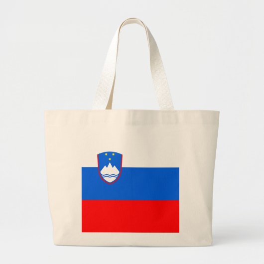 Slovenië Vlag Grote Tote Bag (Voorkant)