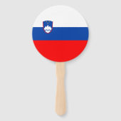 Slovenië Vlag Handwaaier (Achterkant)