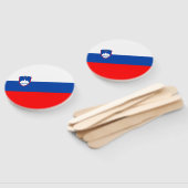 Slovenië Vlag Handwaaier (Niet-gemonteerd)