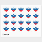 slovenië vlag hart sticker (Vel)