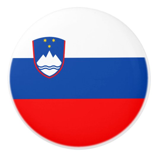 Slovenië Vlag Keramische Knop (Voorkant)