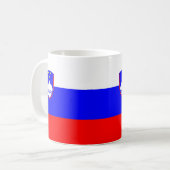 Slovenië Vlag Keramische Koffie Mok (Voorkant links)