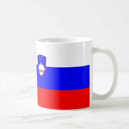 Slovenië Vlag Keramische Koffie Mok (Rechts)