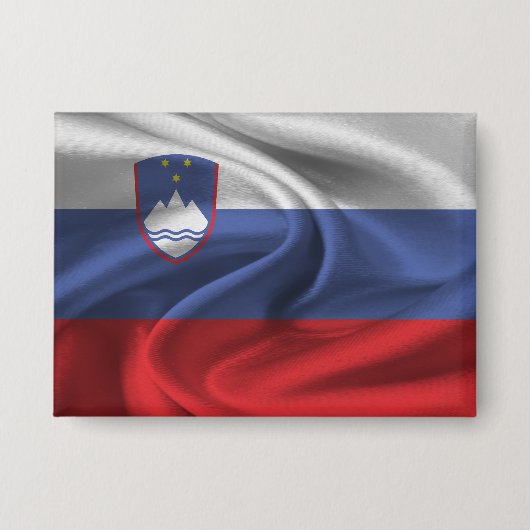 Slovenië Vlag Knop Button (Voorkant)