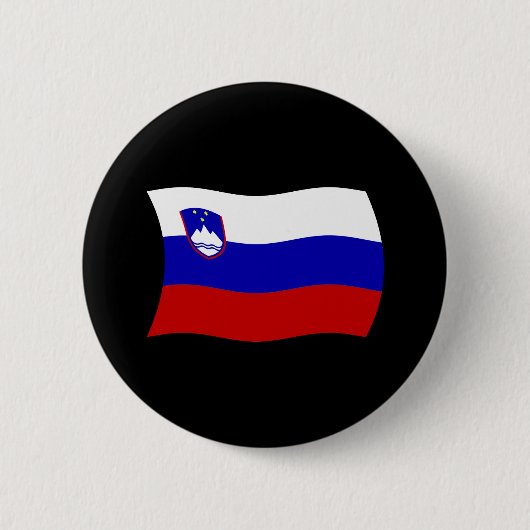 Slovenië Vlag Knop Ronde Button 5,7 Cm (Voorkant)