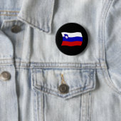 Slovenië Vlag Knop Ronde Button 5,7 Cm (In situ)