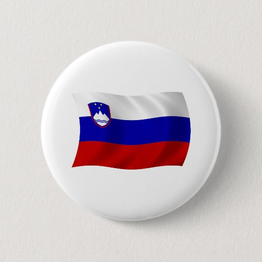 Slovenië Vlag Knop Ronde Button 5,7 Cm (Voorkant)