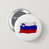 Slovenië Vlag Knop Ronde Button 5,7 Cm (Voorkant /achterkant)