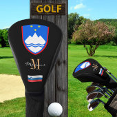 Slovenië & Vlag Monogrammed Golf Clubs Hoesjes Golfheadcover