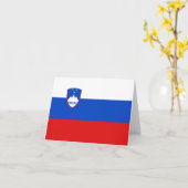 Slovenië Vlag Notitiekaart (Gele Bloem)