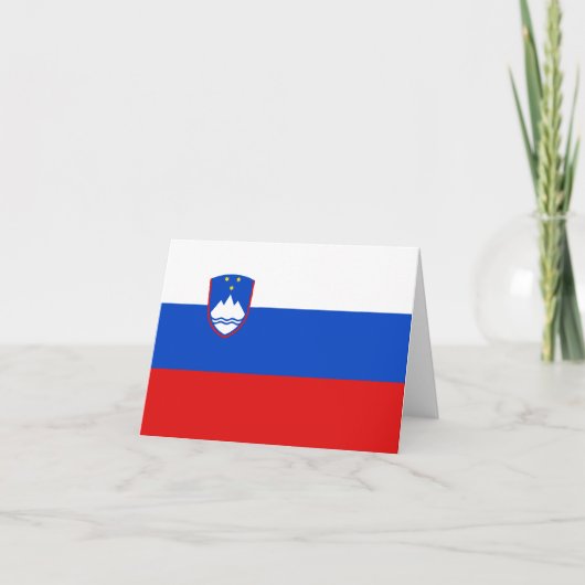 Slovenië Vlag Notitiekaart (Voorkant)