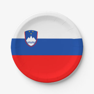 Slovenië Vlag Papieren Bordje