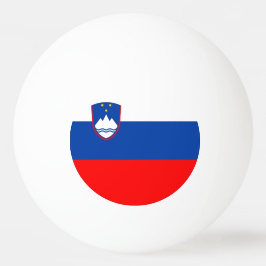 Slovenië Vlag Pingpongbal (Voorkant)