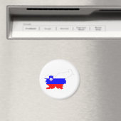 slovenië vlag plattegrond silhouet symbool magneet (Insitu (Vaatwasser))