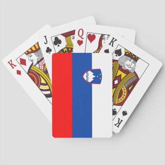 Slovenië Vlag Pokerkaarten (Achterkant)
