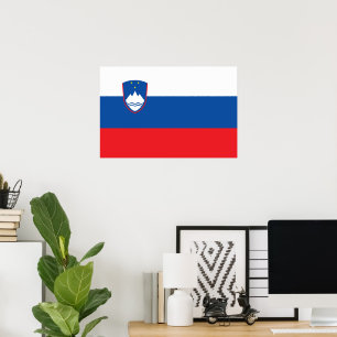 Slovenië vlag poster