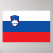 Slovenië vlag poster (Voorkant)