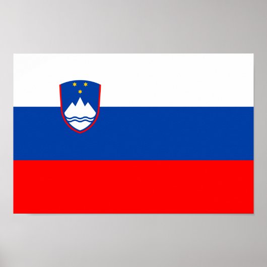 Slovenië Vlag Poster (Voorkant)