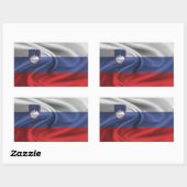 Slovenië Vlag Rechthoekige Sticker (Vel)