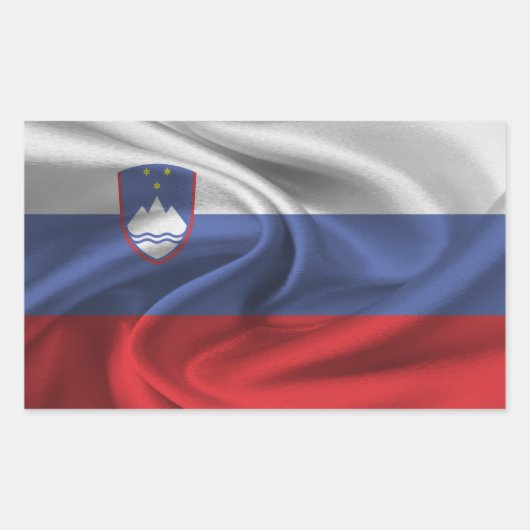 Slovenië Vlag Rechthoekige Sticker (Voorkant)