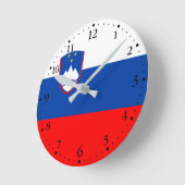 Slovenië Vlag Ronde Klok (Hoek)