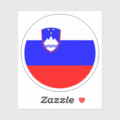 Slovenië Vlag Ronde Sticker (Vel)