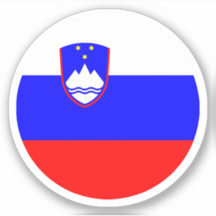 Slovenië Vlag Ronde Sticker
