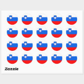 Slovenië Vlag Ronde Sticker (Vel)