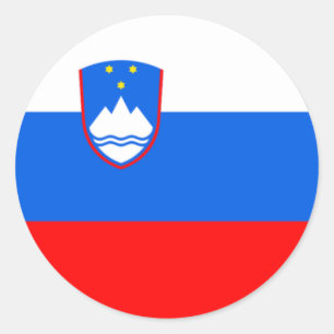 Slovenië Vlag Ronde Sticker