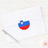 Slovenië Vlag Ronde Sticker (Envelop)