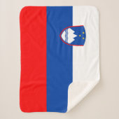 Slovenië Vlag Sherpa Deken (Voorkant)