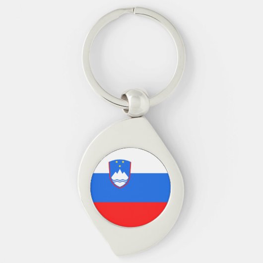 Slovenië Vlag Sleutelhanger (Voorkant)