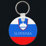 slovenië vlag sleutelhanger<br><div class="desc">Vlag van Slovenië. De nationale vlag van Slovenië is voorzien van drie gelijke horizontale banden wit (bovenaan), blauw en rood, met het Sloveense wapenschild aan de bovenzijde van de vlag, gecentreerd in de witte en blauwe banden. Het wapenschild is een schild met het afbeelding van de berg Triglav, de hoogste...</div>