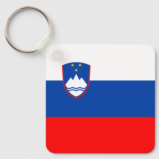 Slovenië Vlag Sleutelhanger (Voorkant)