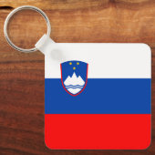 Slovenië Vlag Sleutelhanger (Voorkant)